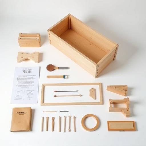 DIY wooden planter stand kit