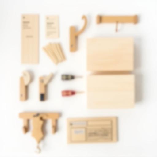 DIY wooden wall organizer kit