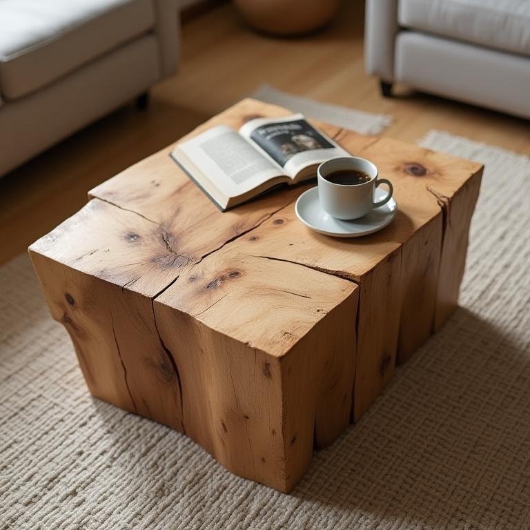 Eco-friendly reclaimed wood coffee table